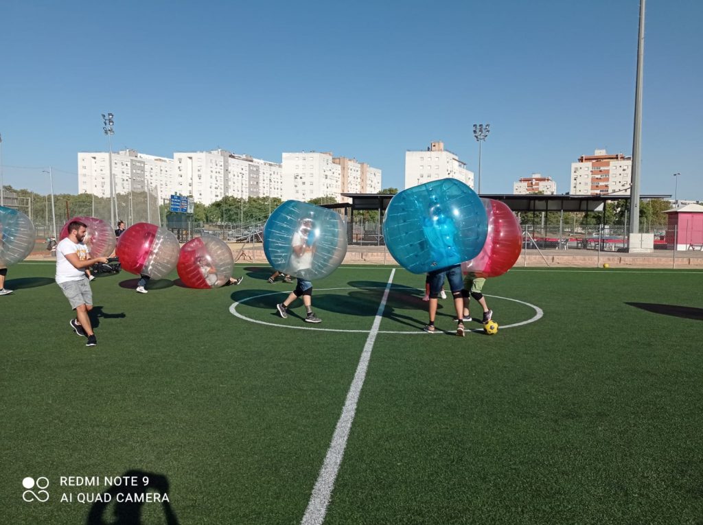 Fútbol burbuja para celebraciones