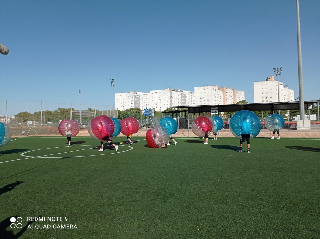 Fútbol burbuja para despedidas de soltero