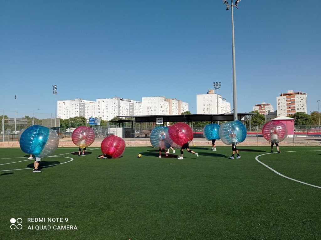 Fútbol burbuja para eventos