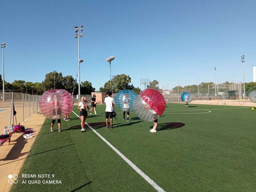 Fútbol burbuja para actividades grupales